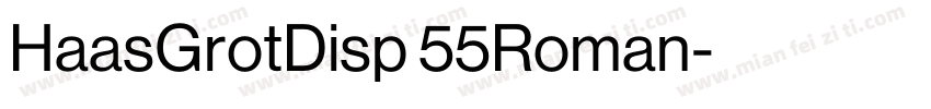 HaasGrotDisp 55Roman字体转换